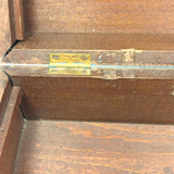19th Century Document Box in Original Best Blue Paint