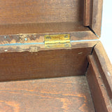 19th Century Document Box in Original Best Blue Paint