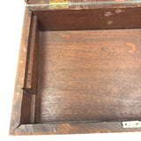 19th Century Document Box in Original Best Blue Paint