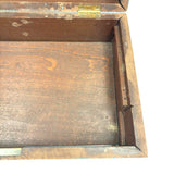 19th Century Document Box in Original Best Blue Paint