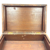 19th Century Document Box in Original Best Blue Paint
