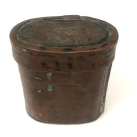 Old Hand Soldered Copper Lidded Case