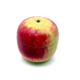 Lovely Condition Old Turned Apple Box in Red and Yellow Paint