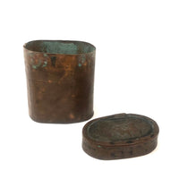 Old Hand Soldered Copper Lidded Case