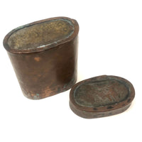 Old Hand Soldered Copper Lidded Case