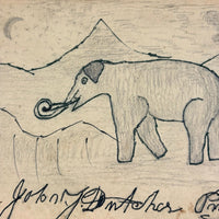 Memoir of Charles Henry Porter by E. Goodrich Smith, 1849, with Wooly Mammoth Endpaper Drawing