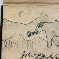 Memoir of Charles Henry Porter by E. Goodrich Smith, 1849, with Wooly Mammoth Endpaper Drawing