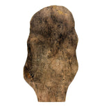 Vintage Painted Folk Art Carving of Blonde Woman with Bright Red Lips