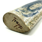 Mid Century Hand-built Studio Pottery Tall Single Stem Vase