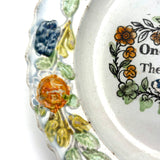 One Sweet Kiss is the Price of This, Very Scarce c. 1830 English Creamware Child's Plate