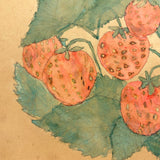 Strawberries, 1909 Pennsylvania Watercolor Drawing by Katie Eby