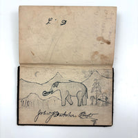 Memoir of Charles Henry Porter by E. Goodrich Smith, 1849, with Wooly Mammoth Endpaper Drawing