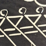 Rowers, Susan Flint 1930s Linocut  Illustration for The New Yorker, with Original Editorial Stamped Cardboard