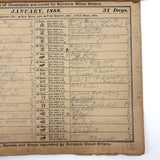 1886 + 1888 Almanacs with Handwritten Daily Diaries