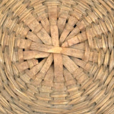 Very Fine Antique Wabanaki Ash Splint Lidded Basket with Curlicues
