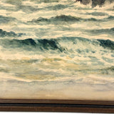 Lovely Early 20th Century Watercolor Seascape in Original Frame