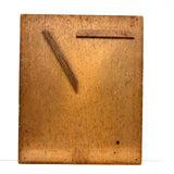 ABC WXZ 1904, Densely Doodled Old Wooden Drawing/Drafting  Board