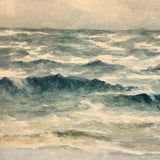 Lovely Early 20th Century Watercolor Seascape in Original Frame