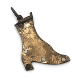 Charming Antique Folk Art Boot Shaped Boot Lacer on Loop