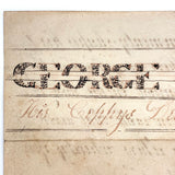 Kingdoms and Crowns Must in the Dust Be Laid, George Smith's Very Excellent 1828 Penmanship Sample, Double-sided