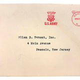 Loaded 1947 Postmarked Campbell's Tomato Soup Cover Addressed to Allen B. Dumont Inc. (with US Army Stamp)