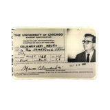 Portrait of a Young Intellectual: Mauro Calamandrei, University of Chicago Student Photo ID,  1952