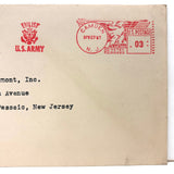 Loaded 1947 Postmarked Campbell's Tomato Soup Cover Addressed to Allen B. Dumont Inc. (with US Army Stamp)