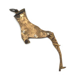 Charming Antique Folk Art Boot Shaped Boot Lacer on Loop