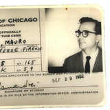 Portrait of a Young Intellectual: Mauro Calamandrei, University of Chicago Student Photo ID,  1952