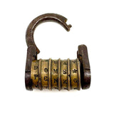 Scarce 18th/19th Century French Five Dial Letter Code Barrel Lock