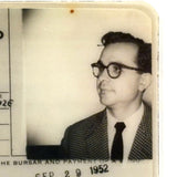 Portrait of a Young Intellectual: Mauro Calamandrei, University of Chicago Student Photo ID,  1952
