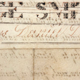Kingdoms and Crowns Must in the Dust Be Laid, George Smith's Very Excellent 1828 Penmanship Sample, Double-sided