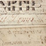 Kingdoms and Crowns Must in the Dust Be Laid, George Smith's Very Excellent 1828 Penmanship Sample, Double-sided