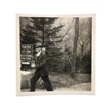 (Gleefully Exiting the) Path to the Old Man of the Mountains, c. 1950s Velox Snapshot