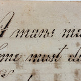 Kingdoms and Crowns Must in the Dust Be Laid, George Smith's Very Excellent 1828 Penmanship Sample, Double-sided