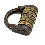 Scarce 18th/19th Century French Five Dial Letter Code Barrel Lock