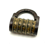 Scarce 18th/19th Century French Five Dial Letter Code Barrel Lock