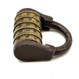 Scarce 18th/19th Century French Five Dial Letter Code Barrel Lock