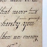 Kingdoms and Crowns Must in the Dust Be Laid, George Smith's Very Excellent 1828 Penmanship Sample, Double-sided