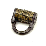 Scarce 18th/19th Century French Five Dial Letter Code Barrel Lock