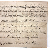 Kingdoms and Crowns Must in the Dust Be Laid, George Smith's Very Excellent 1828 Penmanship Sample, Double-sided