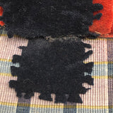 Fantastic 19th Century Very Finely Beaded Green and White Checkerboard Patterned Needlebook/Pinkeep