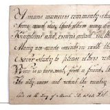 Kingdoms and Crowns Must in the Dust Be Laid, George Smith's Very Excellent 1828 Penmanship Sample, Double-sided