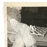 Army Men Playing Chess, Vintage Snapshot
