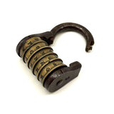 Scarce 18th/19th Century French Five Dial Letter Code Barrel Lock
