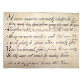 Kingdoms and Crowns Must in the Dust Be Laid, George Smith's Very Excellent 1828 Penmanship Sample, Double-sided