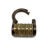 Scarce 18th/19th Century French Five Dial Letter Code Barrel Lock