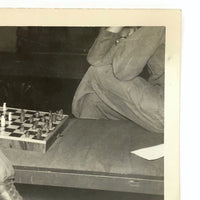 Army Men Playing Chess, Vintage Snapshot