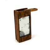 Unusual Antique Hand-carved Fragment Mirror Vesta with Slide Openings at Both Ends, Presumed Earlier 19th Century (Copy)