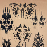 Skulls, Bodies, Butterflies: Two Pages of Evocative Earlyish 20th Century School Work Ink Blot Exercises